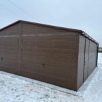 Faerezetes lemezgarázs 6 m x 6 m ID 77