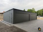 Szegmenskapus lemezgarázs 12 m x 6 m ID 148