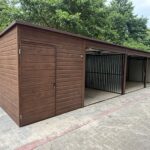 Faerezetes lemezgarázs 11 m x 5 m ID 91