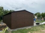 Faerezetes lemezgarázs 4 m x 8 m ID 67