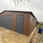 Faerezetes lemezgarázs 8,5 m x 6 m ID 84