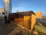 6 × 3 m-ES KUTYAKENNEL, KÉT BOKSZ ID 156