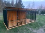 4 × 2 m-ES DUPLA KUTYAKENNEL (2 × 2 m + 2 × 2 m) ID 174